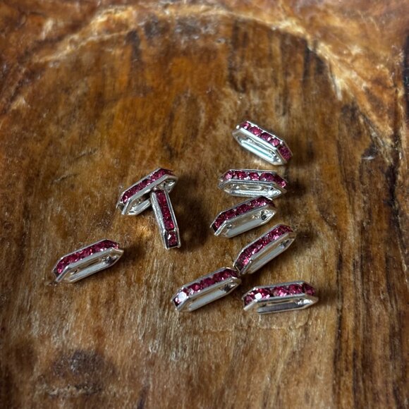 Rhinestone Bead Spacers/Bridges/Rondelle  (Fire Mountain Gems) (9 bags) - Picture 7 of 14